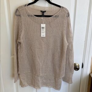 Eileen Fisher Light Tan Knit Top